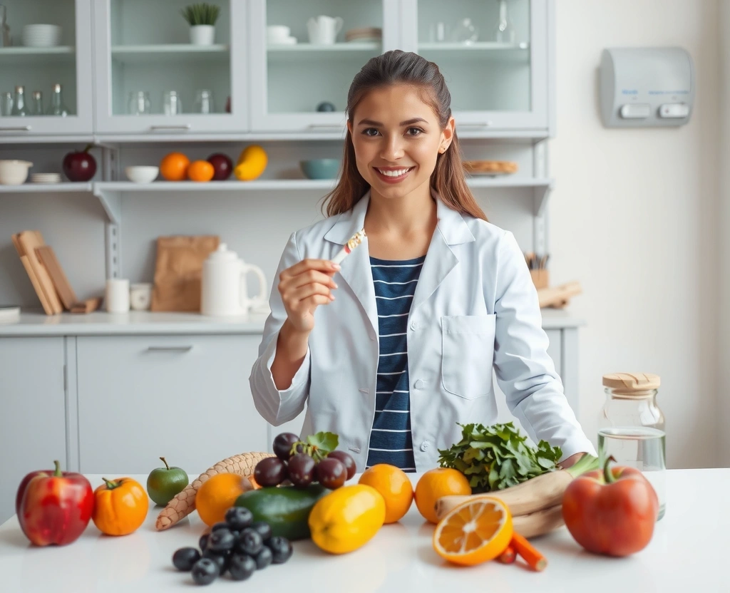 Dr. Maria Popescu în laboratorul de nutriție